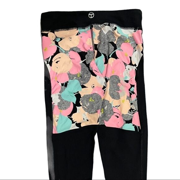 𝅺trina Turk Pop Floral Camo Leggings Sz M - Picture 6 of 12